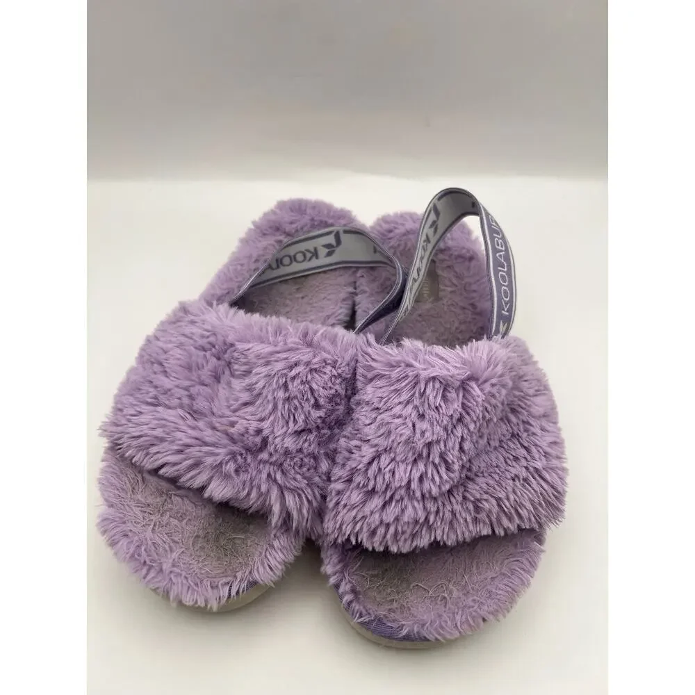 Kookaburra By Ugg Fuzz’n Purple Slippers Kids Size 3
